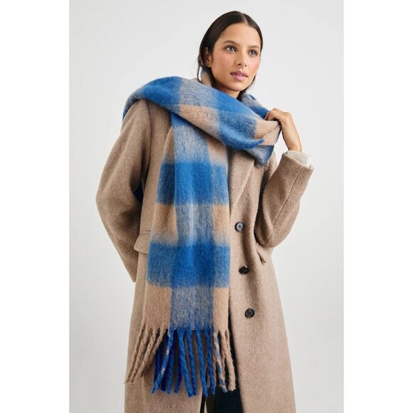 Rails Accessories - Rails Oslo Scarf in Cobalt Camel New Womens Wrap Shawl